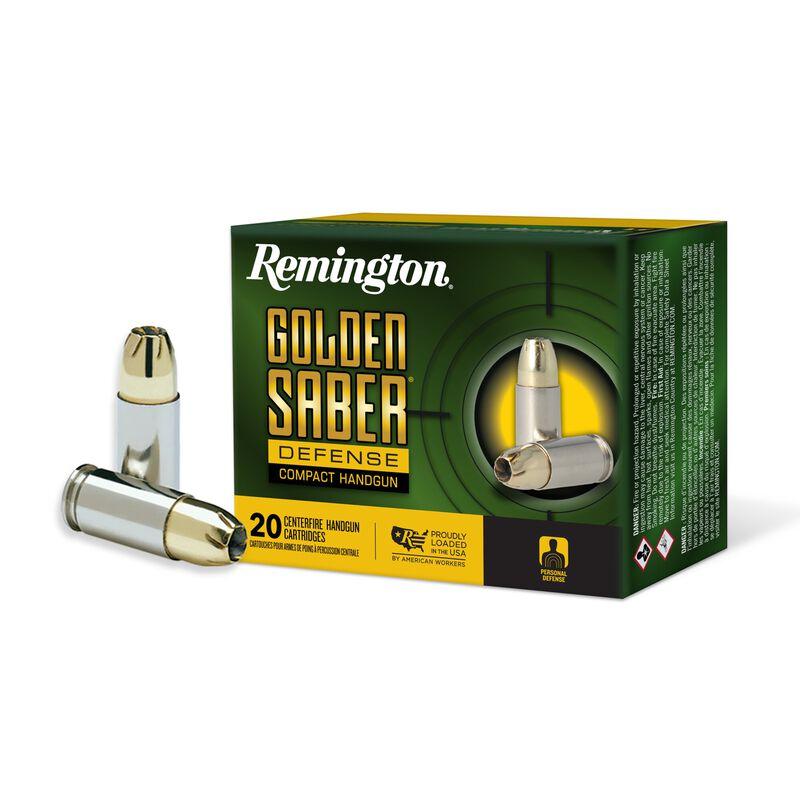 Remington Golden Saber Defense 9MM Luger 124GR Bjhp Ammo 20RD