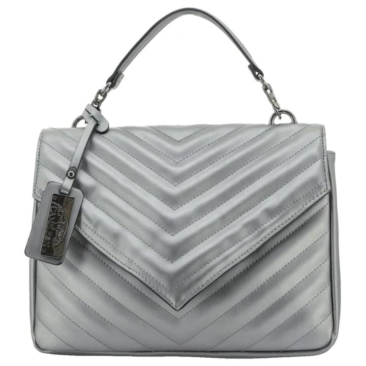 Aria Silver Vegan Leather Purse