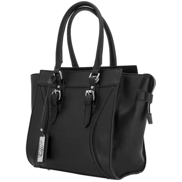 Aphea Black Vegan Leather Handbag