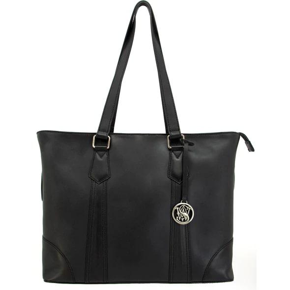 S&w Travel Tote - Black Leather