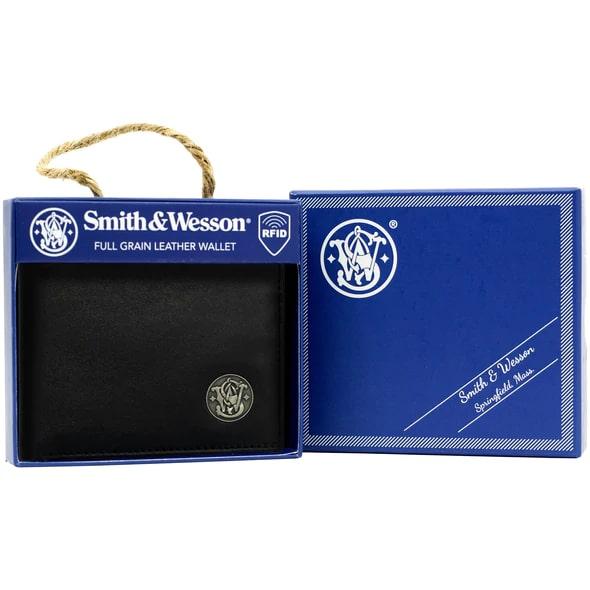 S&w Mens Bi-fold Wallet - Black