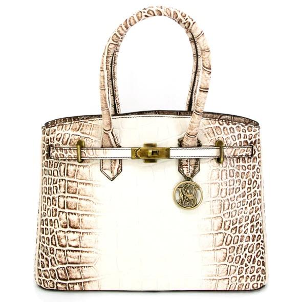 S&w Croc Handbag Concealed Carry Purse - Beige