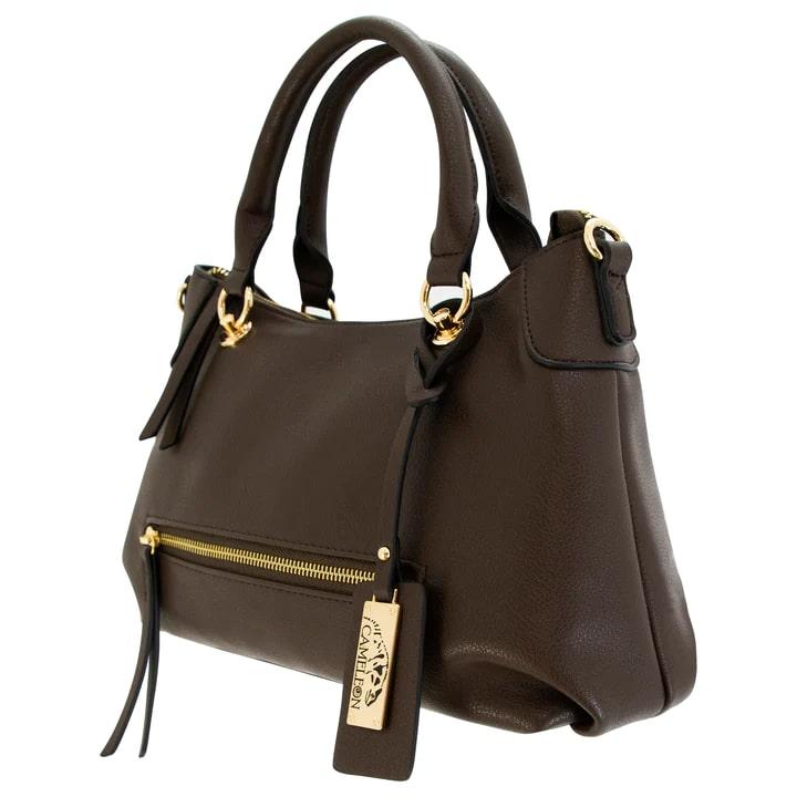 Darcy Wood Grey Vegan Leather Purse