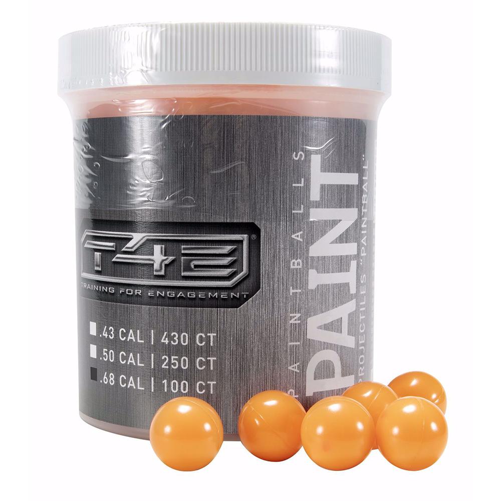 Umarex T4E .68 Caliber Paintball - Orange - 100 Ct