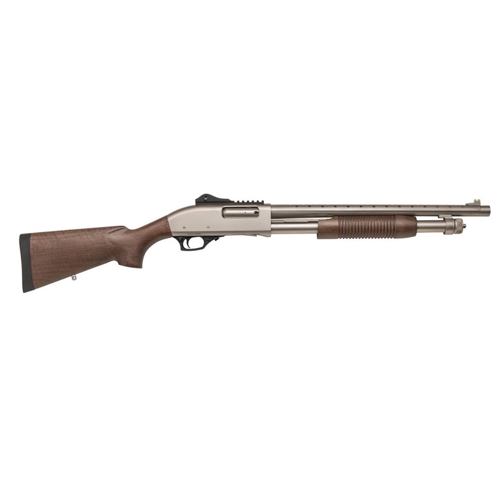 Tokarev TX3 12GA 18.5 Nickel/wood 5+1 Pump Action Shotgun