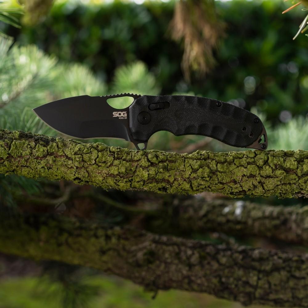 Sog Kiku Xr Black Folding Knife 3.03 Blade - Image 7