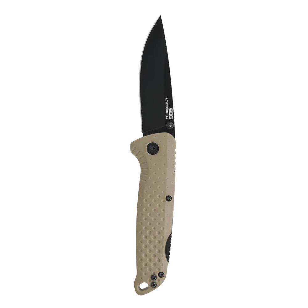 Sog Adventurer Lb Folding Knife 3.5 Blade Fde + Black