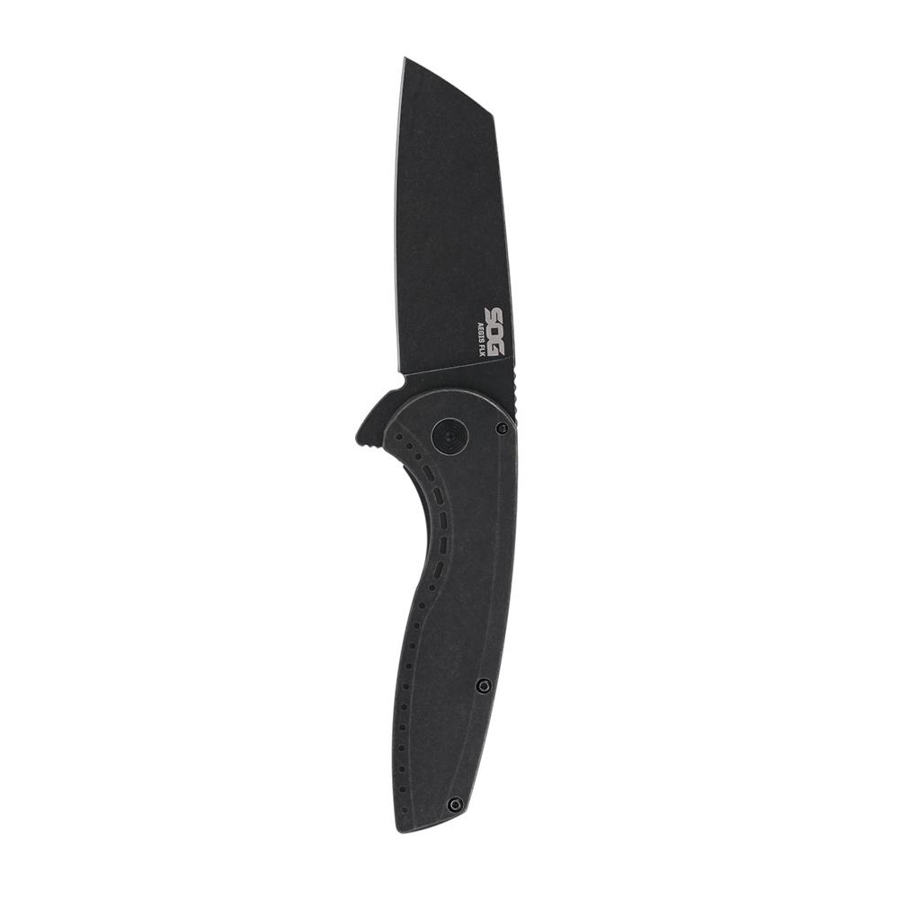 Sog Aegis Flk 2.0 Folding Knife With 3.25 Wharncliffe Blade - Black