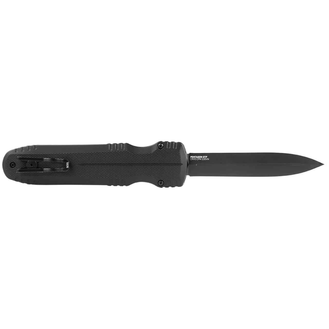 Sog Pentagon Otf Automatic Knife - Blackout