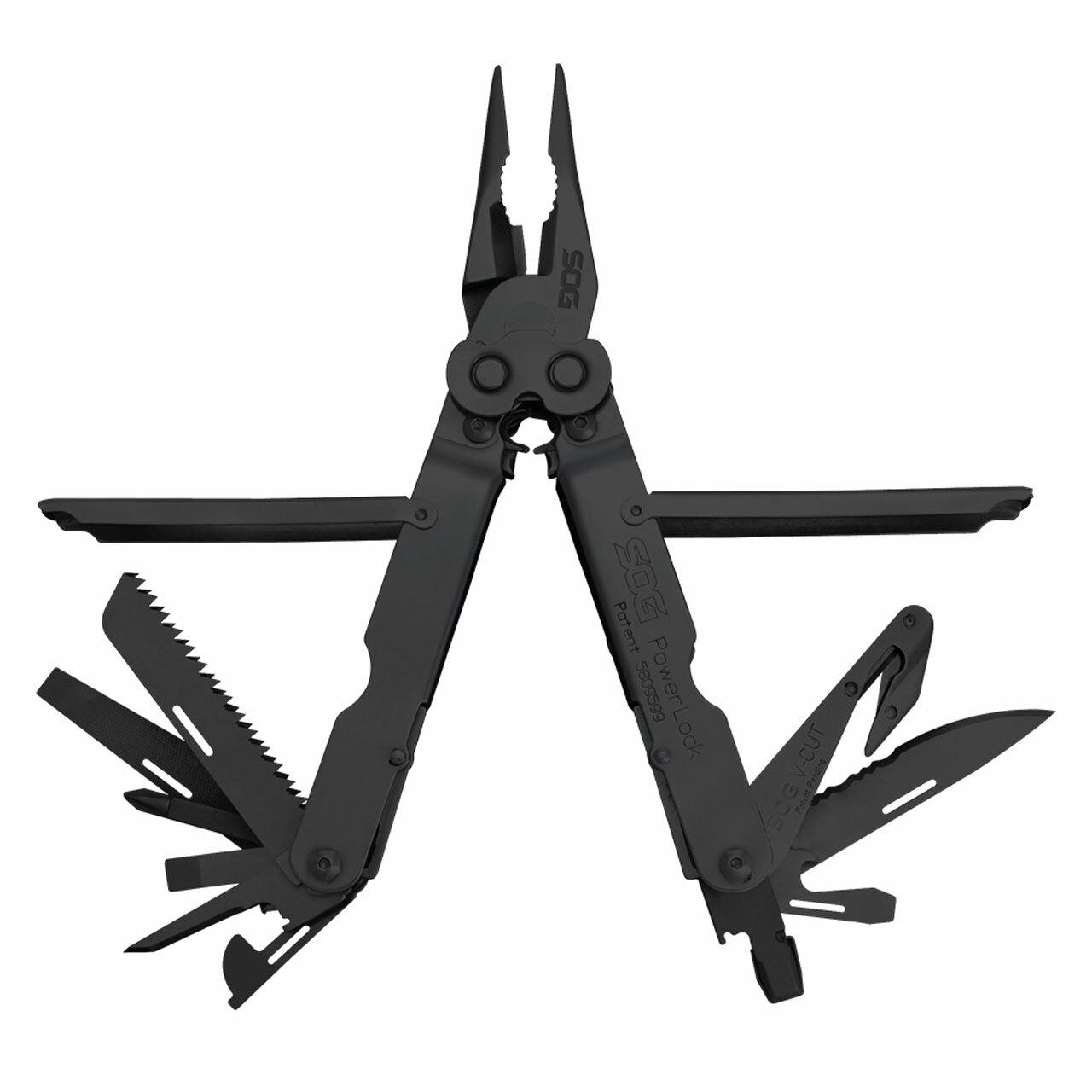 Sog Powerlock Eod Multi-tool With V-cutter - Black Oxide
