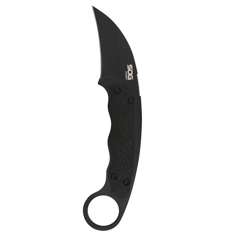 Sog Gambit 2.58 Fixed Blade Knife With Sheepsfoot Blade