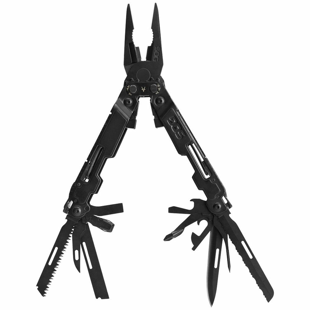 Sog Poweraccess Deluxe Black Multi Tool With Sheath