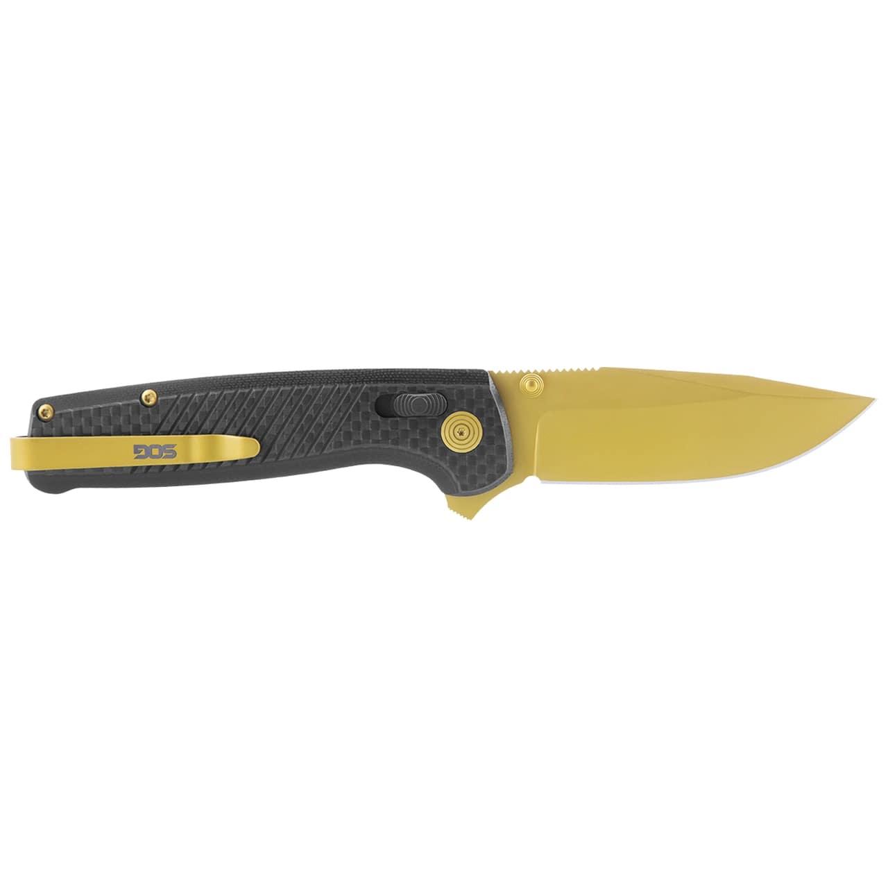 Sog Terminus Xr Lte Folding Knife - Carbon and Gold