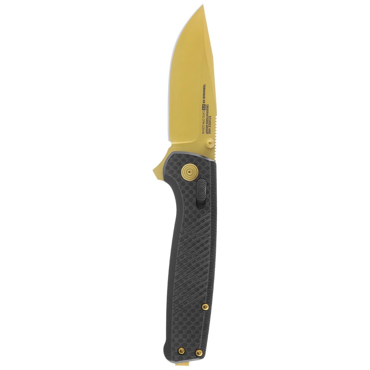 Sog Terminus Xr Lte Folding Knife - Carbon and Gold - Image 2