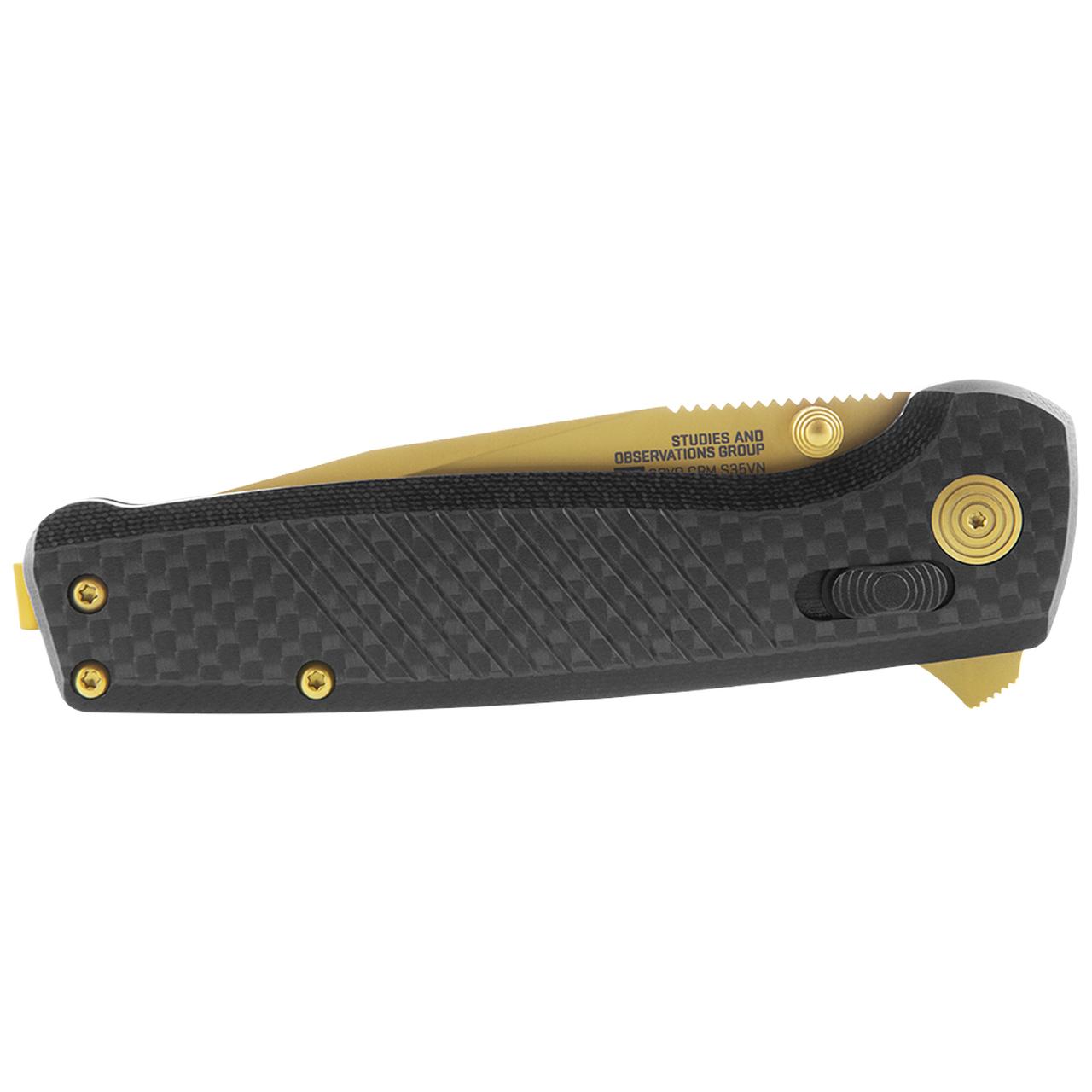 Sog Terminus Xr Lte Folding Knife - Carbon and Gold - Image 4