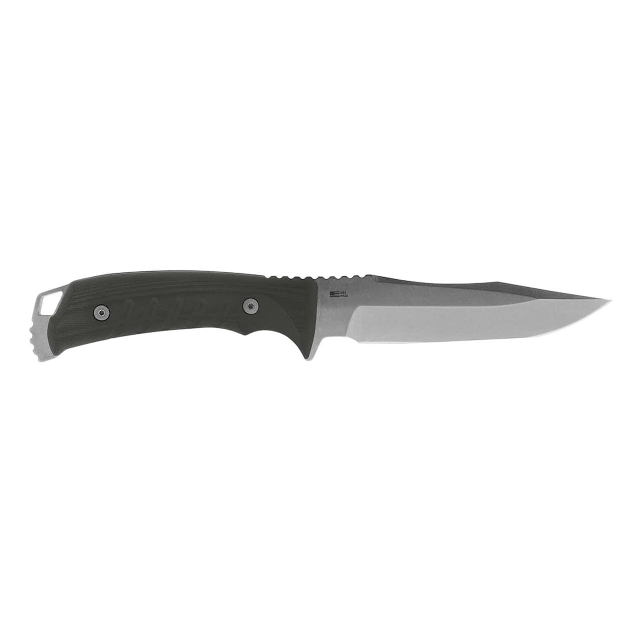 Sog Pillar Fixed Blade Knife 5 Black Micarta Handle