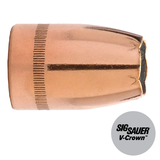 9MM .355 124 Gr. Jhp Sig Sauer V-crown 100 Rounds