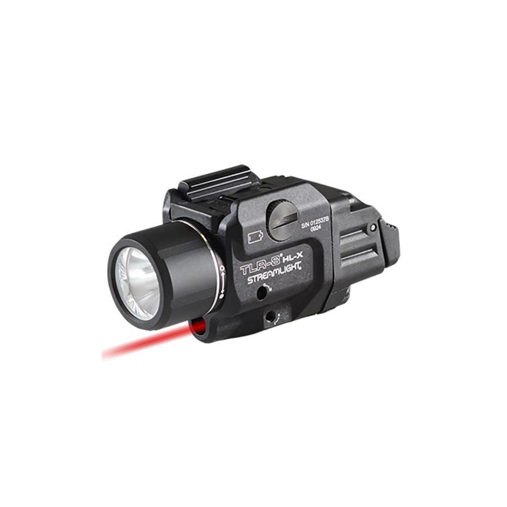 Streamlight TLR-8 Hl-x Usb Weaponlight With Red Laser, 1000 Lumens, Black