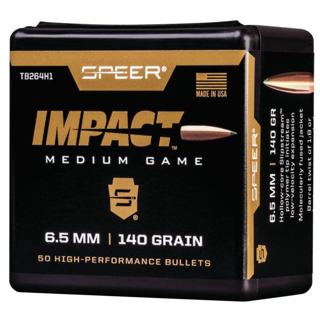 Speer 6.5MM 140GR Tipped Plated Cb 50RD