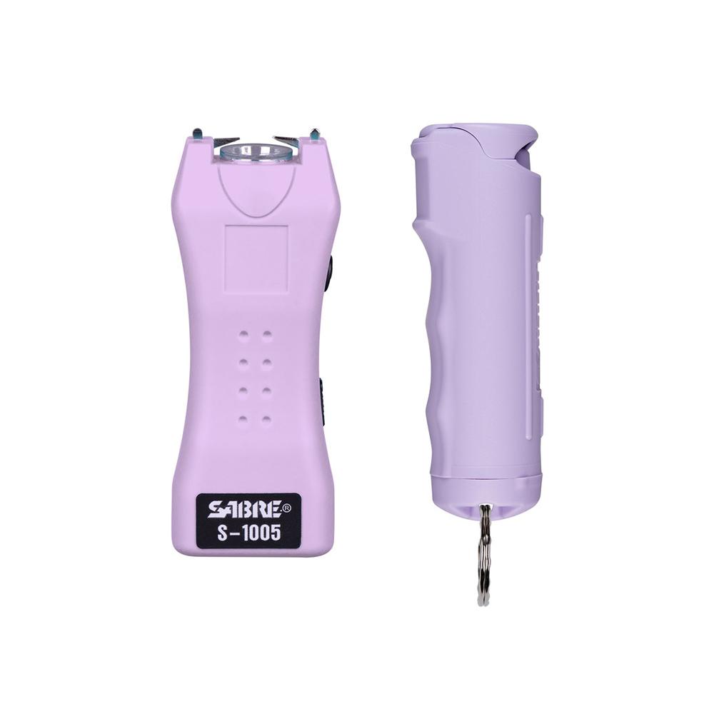 Sabre S-1005-PR Stun Gun & F15-PROC Pepper Spray Kit Purple