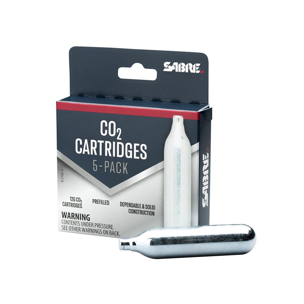 Sabre 12 G CO2 Cartridge - 5 Count
