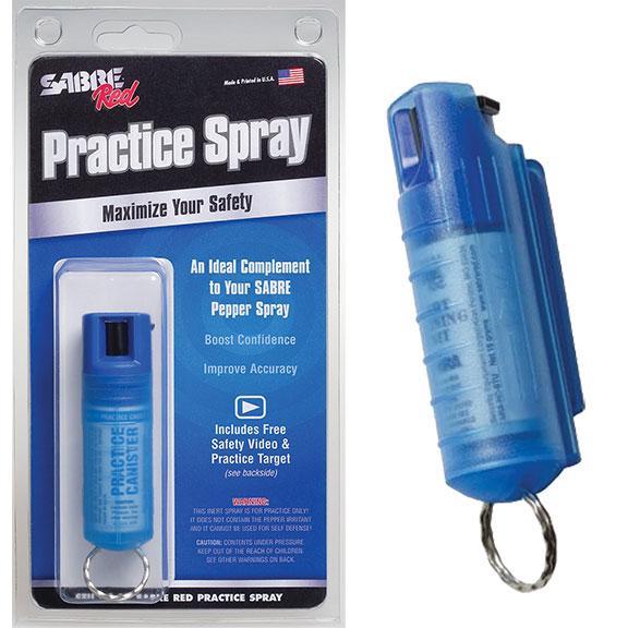 Sabre Pepper Spray .54 Oz Practice Canister With Hardcase