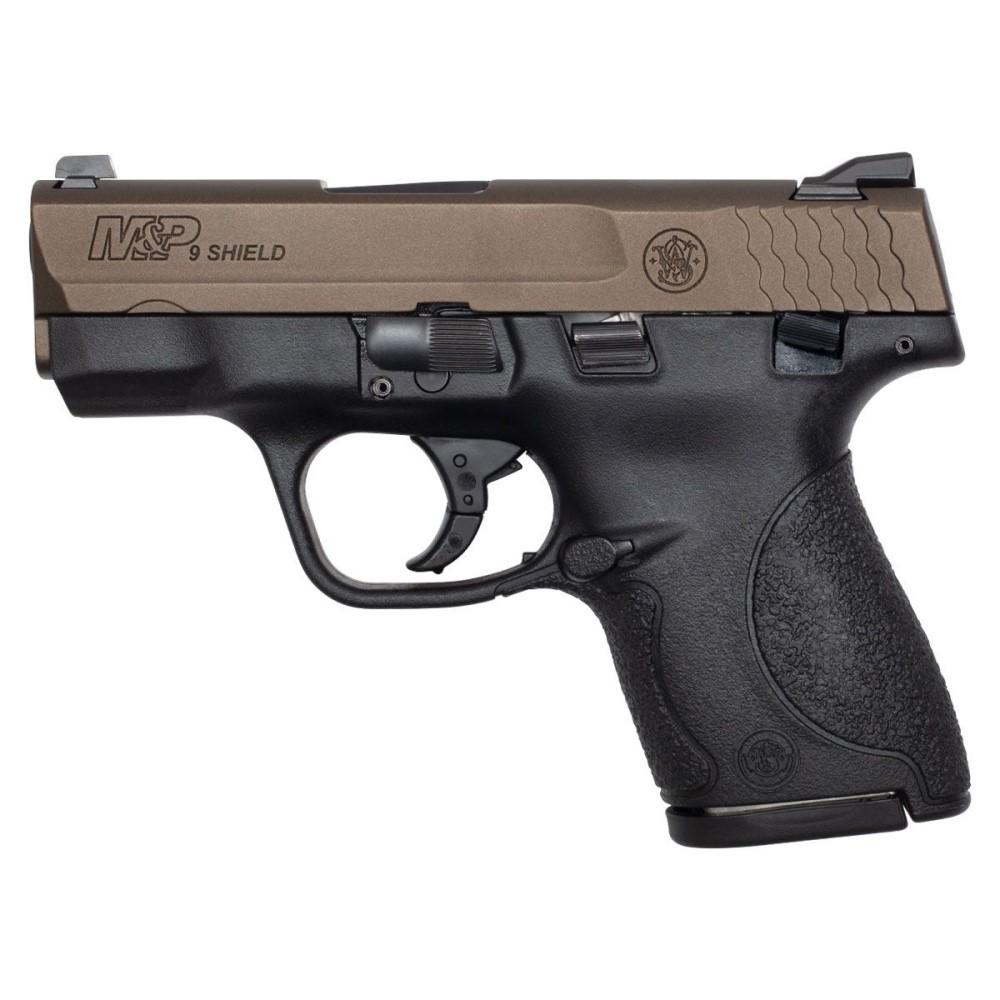 Smith & Wesson M&P9 Shield 9MM 7+1 Midnight Bronze Slide Used
