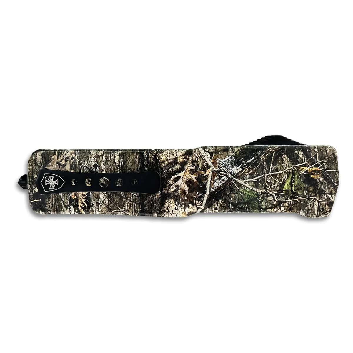 Large Zinc Mossy Oak Dna Tanto Black D2 Knife