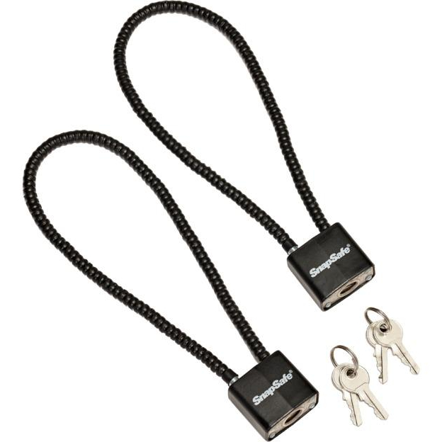 Snapsafe Lock Box Cable With Padlock - 2 Pack
