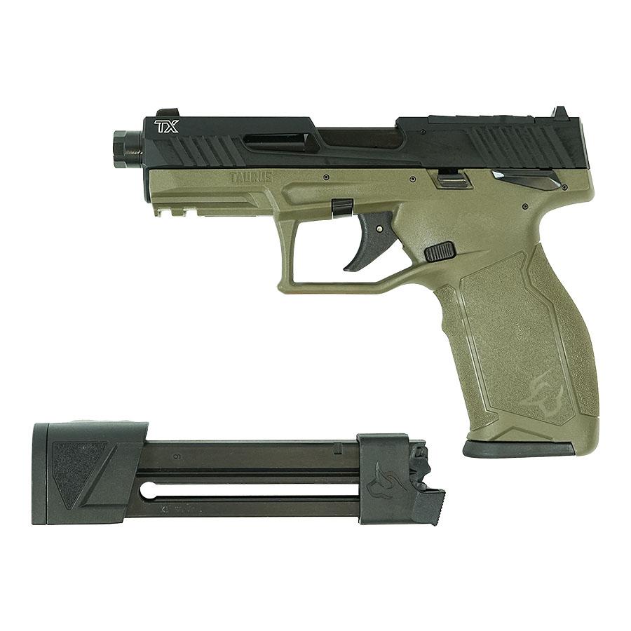 Taurus TX22 22LR 16+1 Odg Black Threaded Barrel