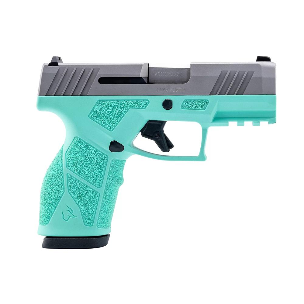 Taurus GX2 9MM 3.38 10+1 Cyan Frame / Stainless Slide