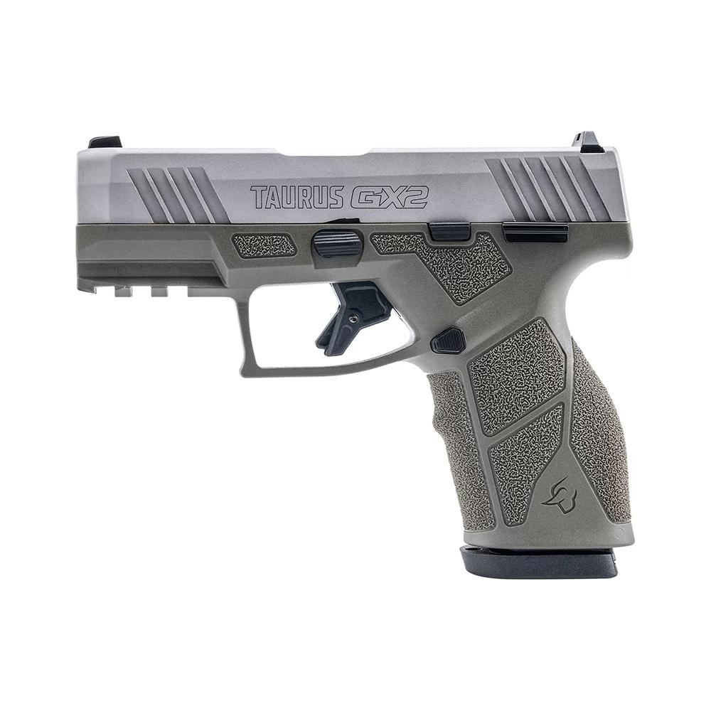 Taurus GX2 9MM 10+1 Od Green Frame Stainless Slide