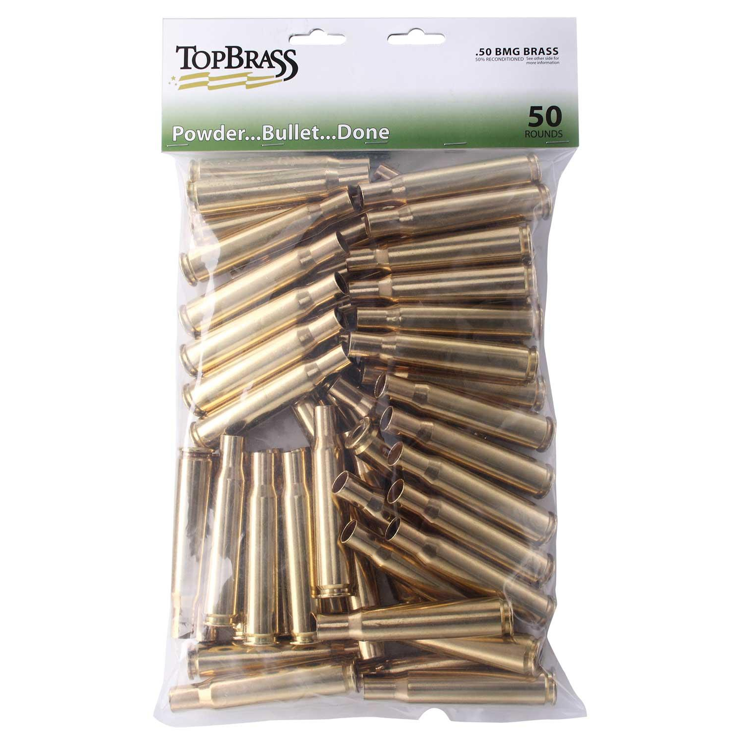 50 Bmg Remanufactured Brass 50 Count Unprimed