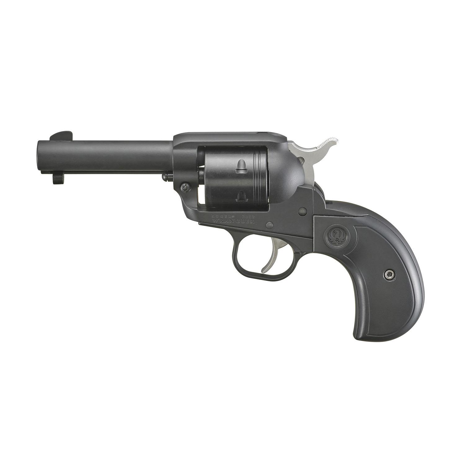 Ruger Wrangler 22LR 3.75 6RD Black Cerakote Revolver