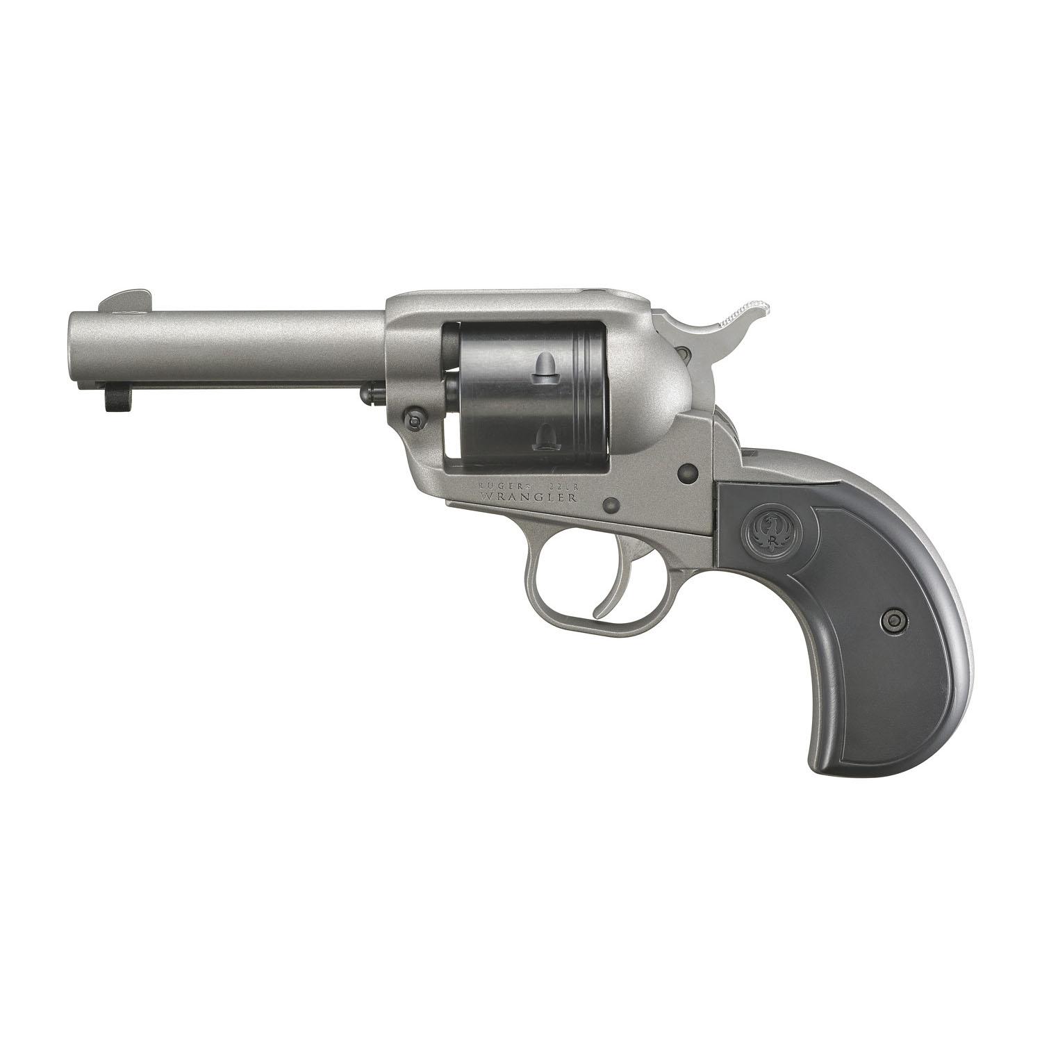 Ruger Wrangler 22LR 3.75 6RD Silver Cerakote Revolver