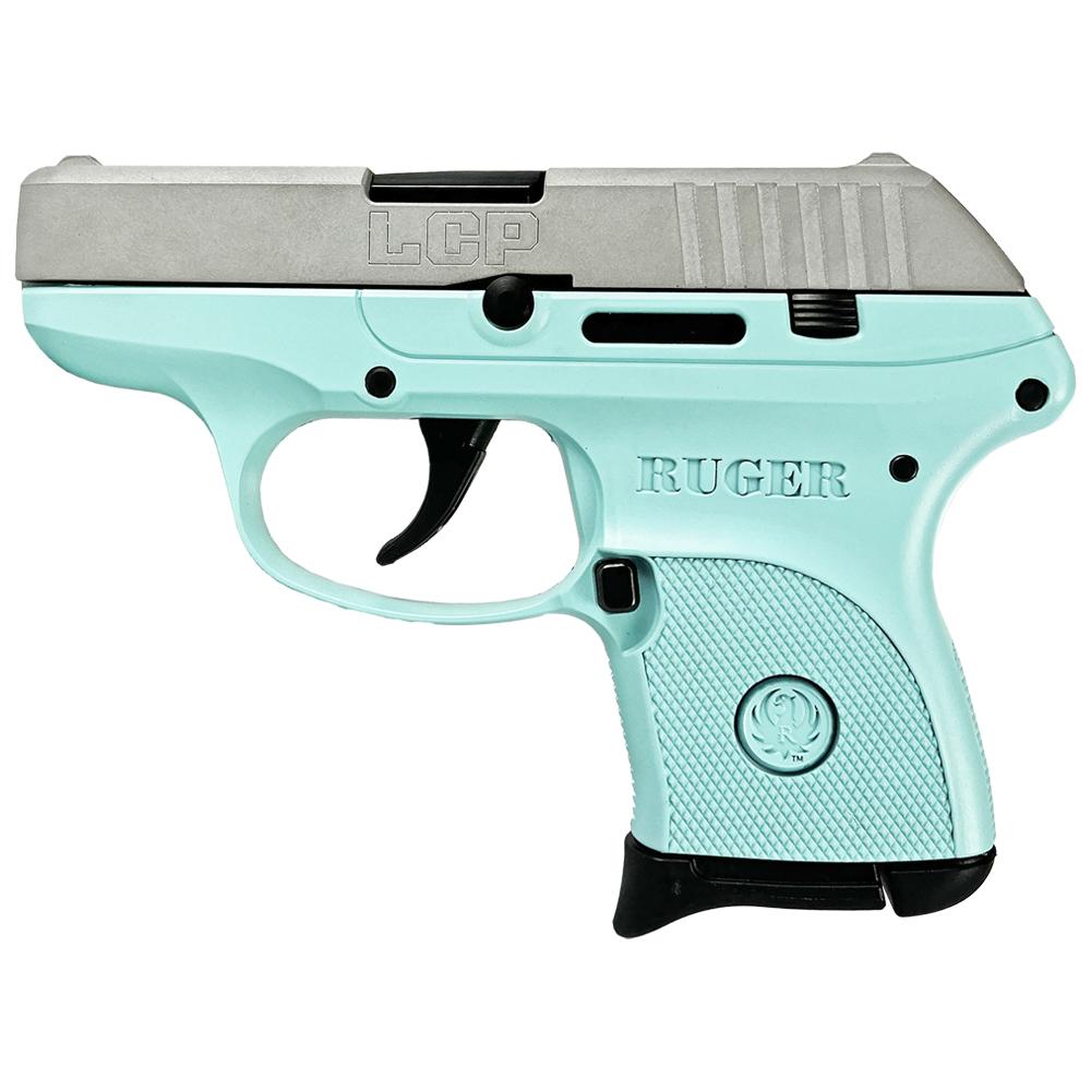 Ruger Lcp 380ACP Pistol 6+1 Robins Egg Blue Frame - Image 2