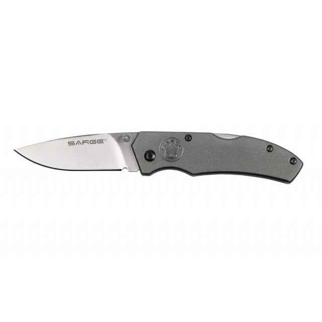 Sarge Gray Electro Lock Back Folding Knife 2.375 Blade
