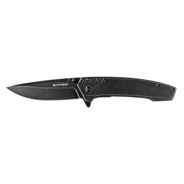 Sarge Stone Stonewash Frame Lock Folding Knife