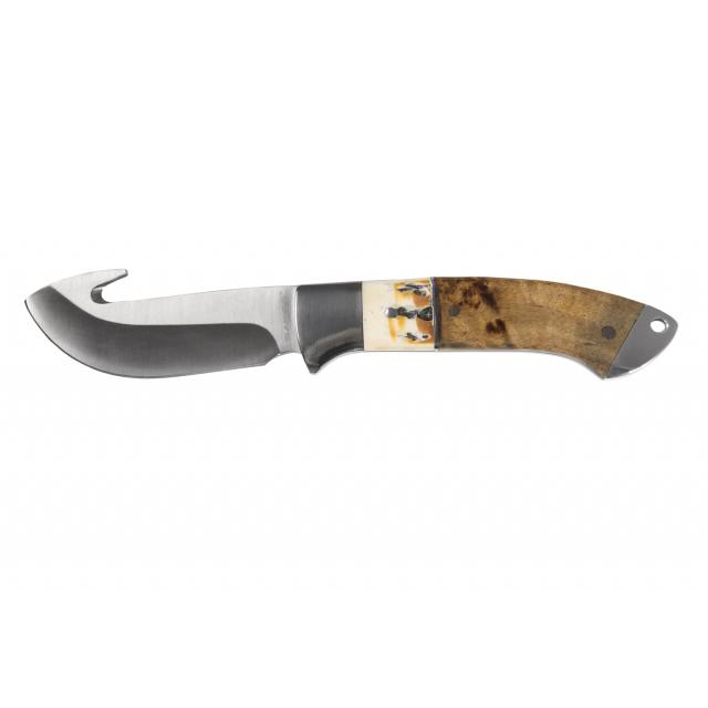 Sarge Terrain Wood & Stag Fixed Blade Gut Hook