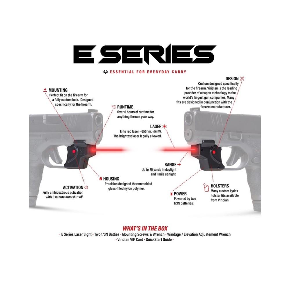 Viridian E Series Red Laser With Kydex Holster - Black - Image 3