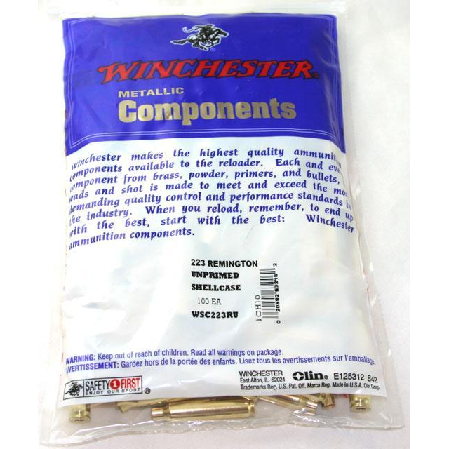 Winchester Unprimed Cases .223 Remington 100-PACK