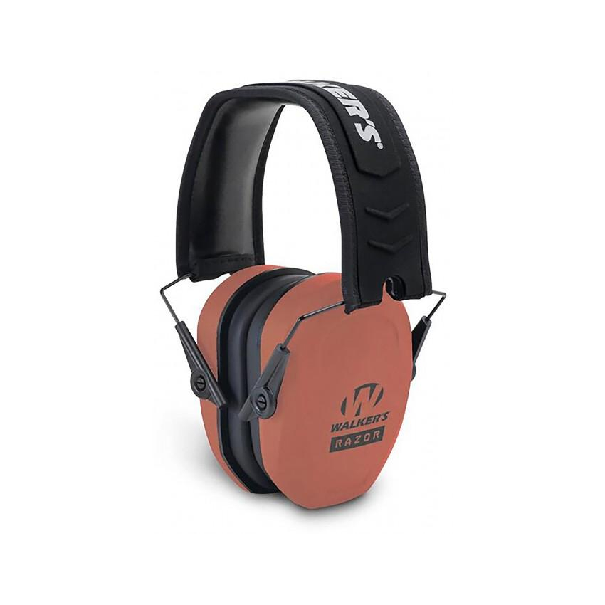 Walkers Razor Slim Passive Muff Coral/black