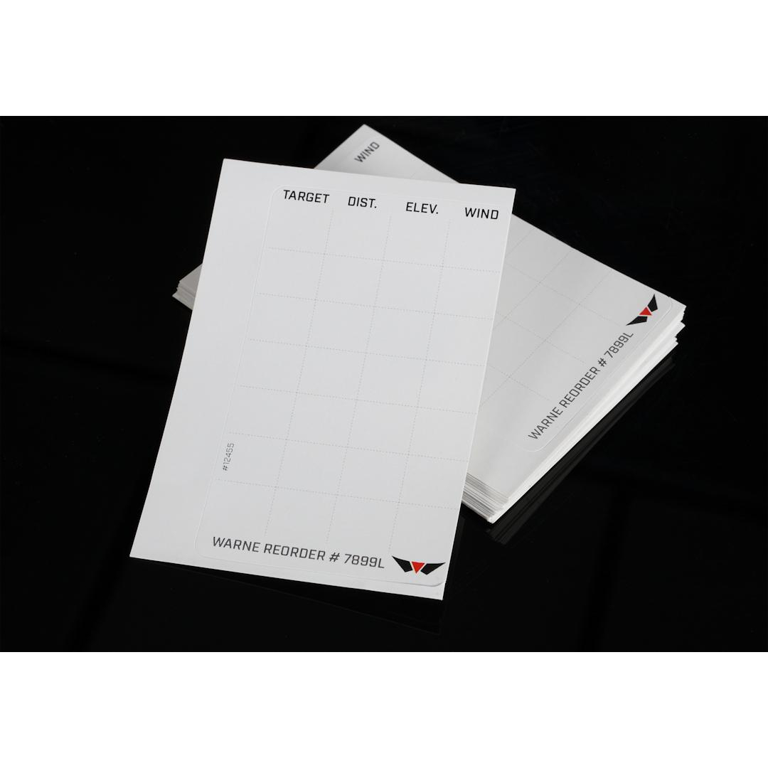 Warne Data Card Label Refills - 50PK