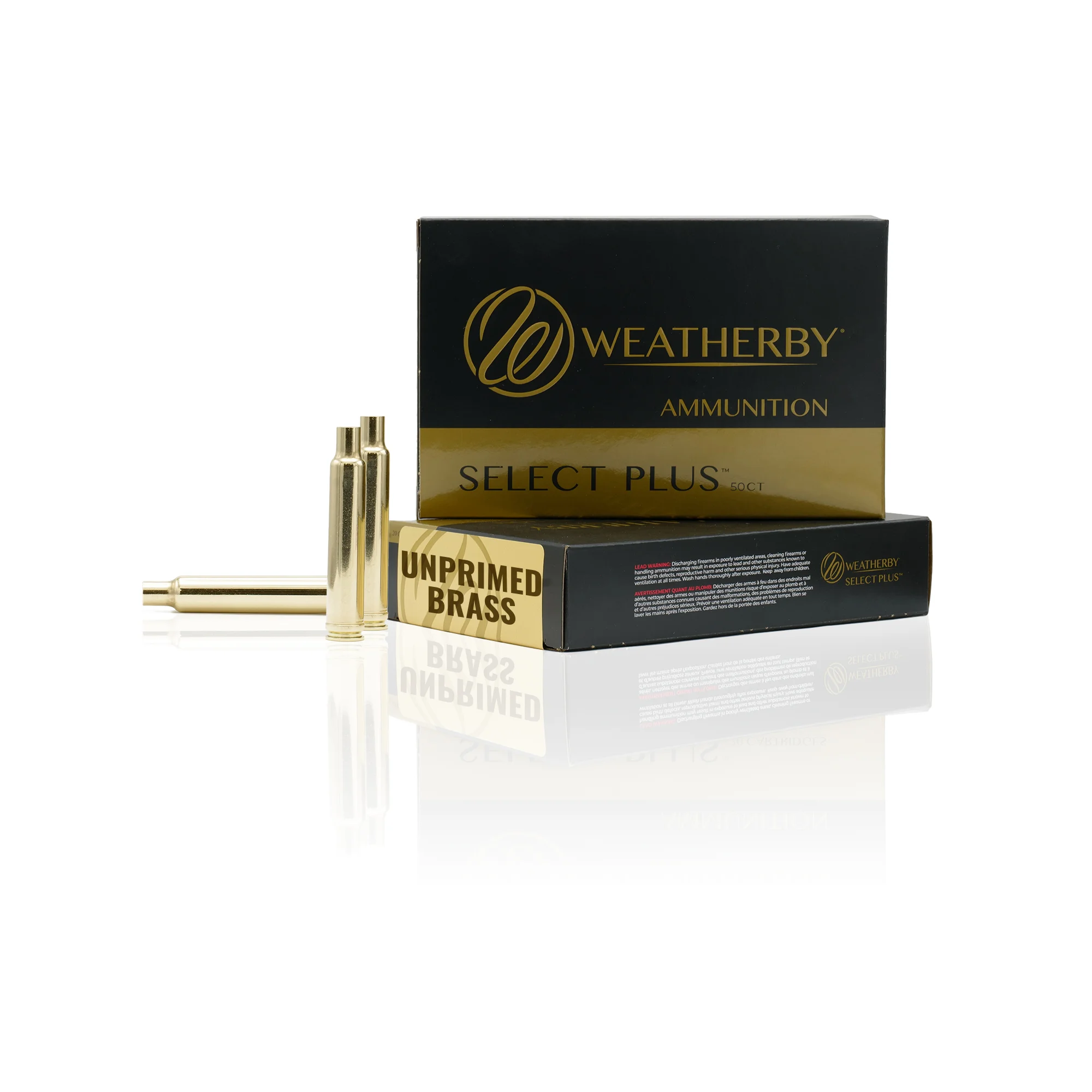 Weatherby Brass 280 Ackley Improved Unprimed Cases 50 Count