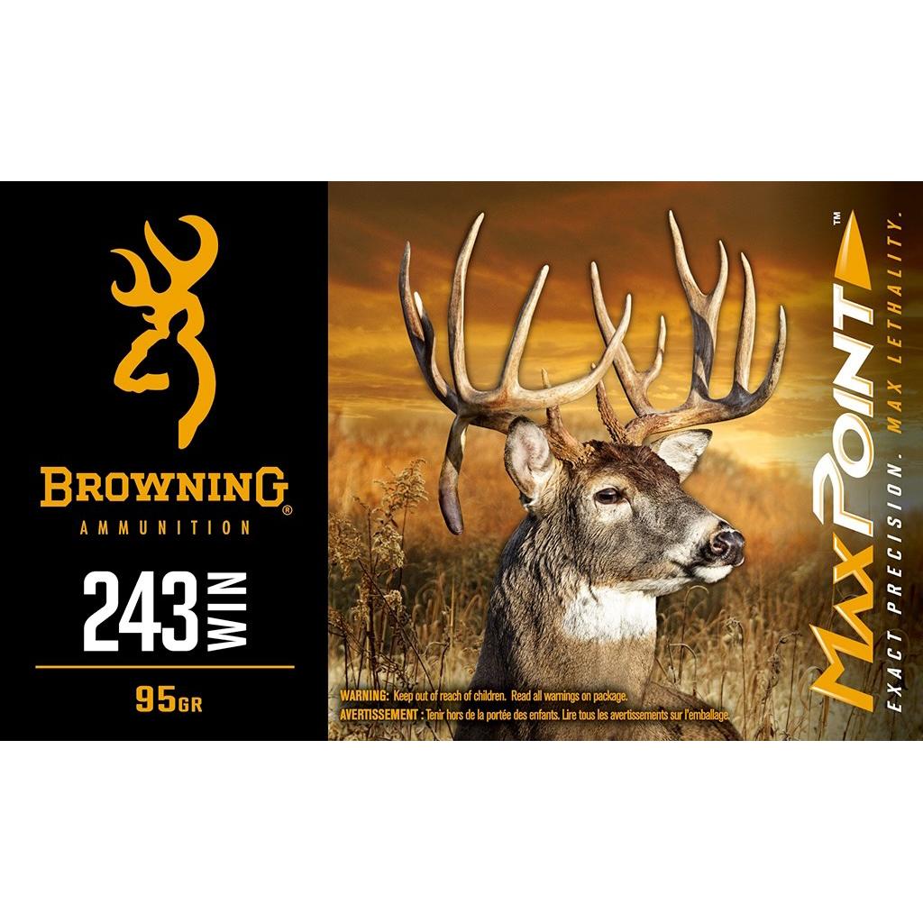 Browning Ammo 243 Win Maxpoint Deer 95 Gr 20 Rd/box
