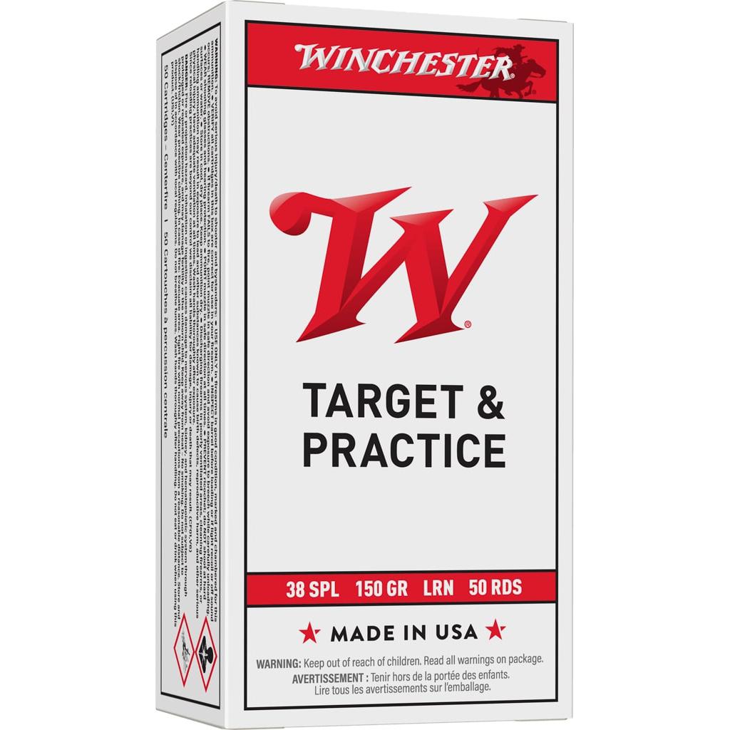 Winchester 38 Special 150 Gr Lead Round Nose 50 Rd