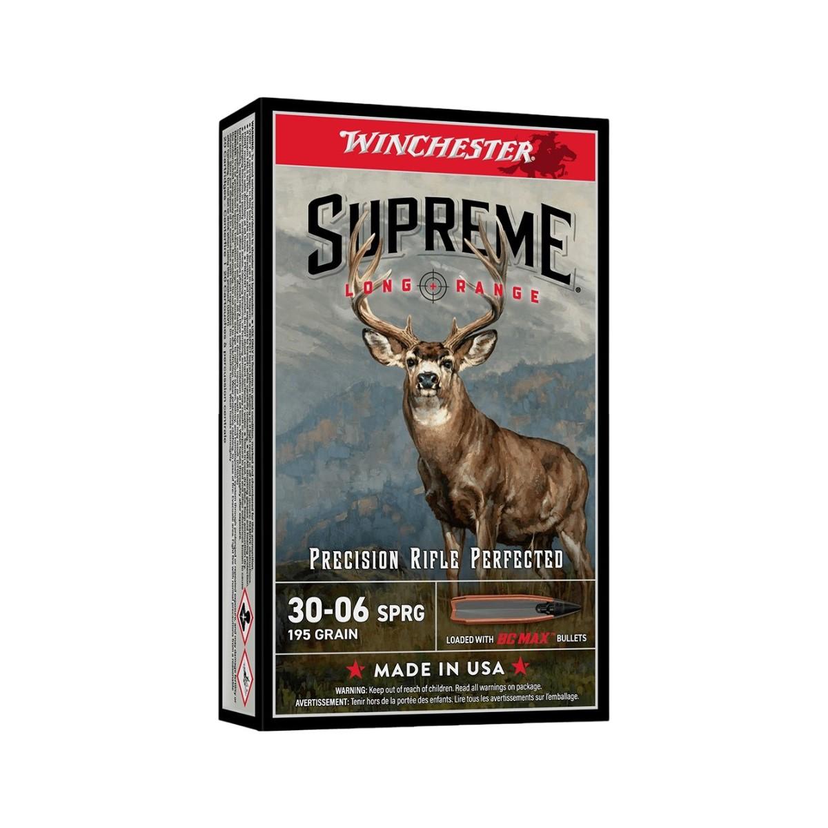 Winchester Supreme Long Range 30-06 Sprg 195 Gr Bc Max 20/RDS