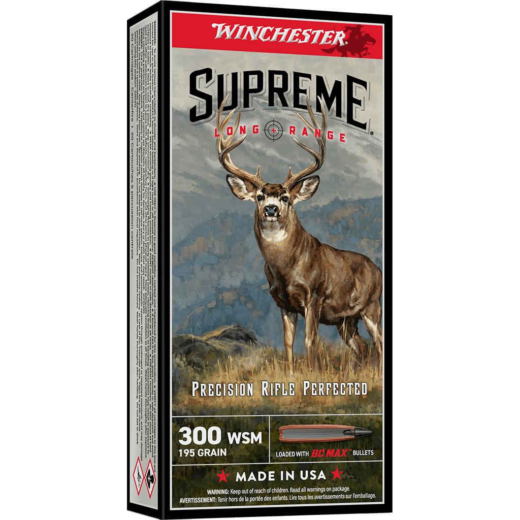 Winchester Supreme Long Range 300 Wsm 195 Gr Bc Max 20/RDS