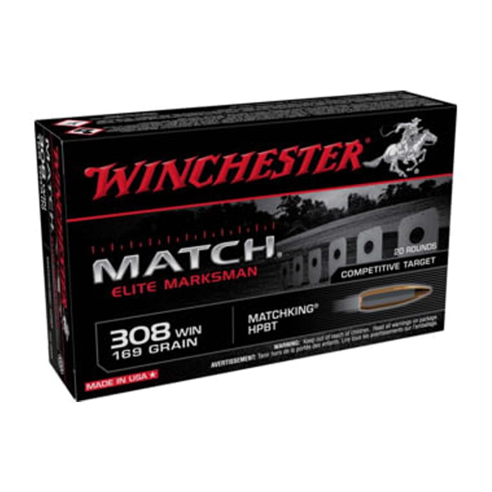 Winchester Match Elite 308 Win 169 Gr Hpbt 20 Rounds