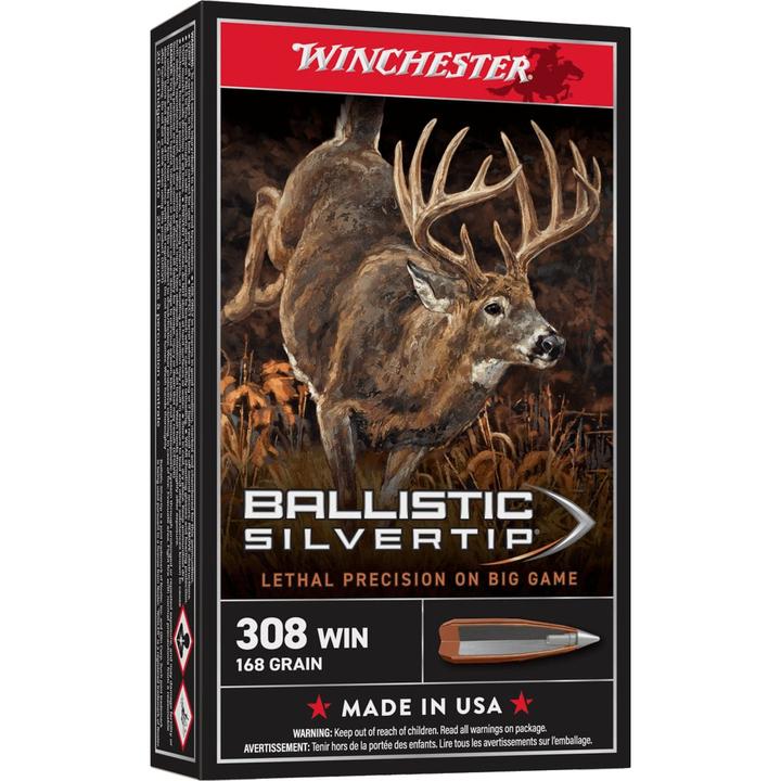 Winchester Ballistic Silvertip .308 Win 168 Gr 20 Rd
